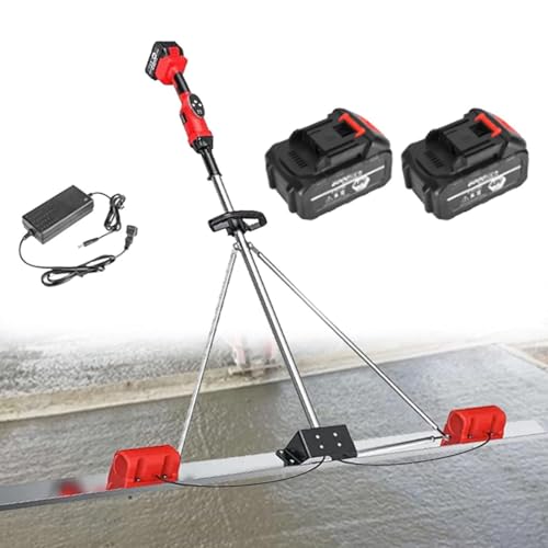 Hydravex Power Concrete Screed Vibratory Kit Beton-Finishing-Tool mit 2 Lithium-Batterien, kabellose elektrische Estrich-Zement-Finishing-Vibrationsmaschine, 9 Geschwindigkeitseinstellungen 1.8M Hydravex Power Concrete Screed Vibratory Kit Beton-Finishing-Tool mit 2 Lithium-Batterien, kabellose elektrische Estrich-Zement-Finishing-Vibrationsmaschine, 9 Geschwindigkeitseinstellungen 1.8M von Hydravex