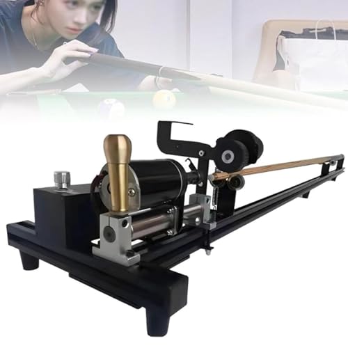 Professionelle Pool-Queue-Drehmaschine, 7-in-1-Billard-Queue-Reparaturmaschine, multifunktionales Snooker-Queue-Spitzen-Reparaturset für Pool-Sticks von Hydravex