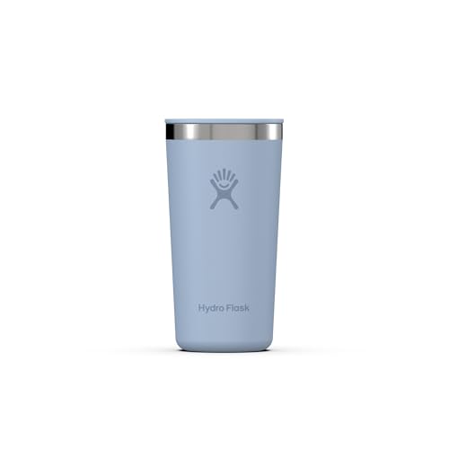 HYDRO FLASK - All Around Tumbler 355 ml (12 oz) - Verschließbarem, Auslaufsicherem Eindrückdeckel - Doppelwandiger, Vakuumisolierter Reisebecher aus Edelstahl - Heiß & Kalt - Surf von Hydro Flask