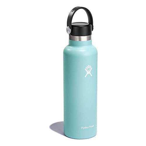 HYDRO FLASK - Trinkflasche 621ml (21oz) - Isolierte Wasserflasche aus Edelstahl - Sportflasche mit auslaufsicherem Flex Deckel & Gurt - Thermoflasche Spülmaschinenfest - Kleine Öffnung - Dew von Hydro Flask