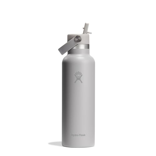 HYDRO FLASK - Standard Mouth Trinkflasche 621ml (21oz) mit Strohdeckel - Vakuumisolierte, Wiederverwendbare Flasche aus Edelstahl - Auslaufsicherer Deckel - Heiß & Kalt - Birch HYDRO FLASK - Standard Mouth Trinkflasche 621ml (21oz) mit Strohdeckel - Vakuumisolierte, Wiederverwendbare Flasche aus Edelstahl - Auslaufsicherer Deckel - Heiß & Kalt - Birch von Hydro Flask