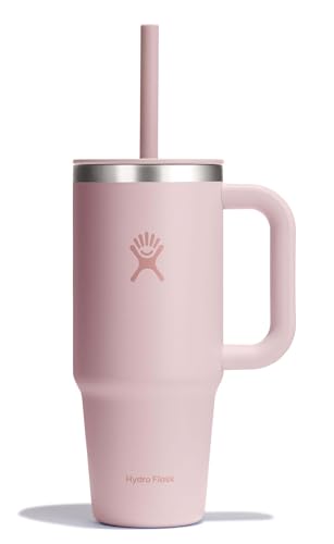 HYDRO FLASK - Travel Tumbler 709ml (24 oz) mit verschließbarem Press-In-Strohhalmdeckel - Edelstahl - Doppelwandige Vakuumisolierung - Spritzwassergeschützter Deckel - Trillium HYDRO FLASK - Travel Tumbler 709ml (24 oz) mit verschließbarem Press-In-Strohhalmdeckel - Edelstahl - Doppelwandige Vakuumisolierung - Spritzwassergeschützter Deckel - Trillium von Hydro Flask