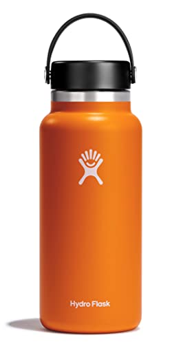 HYDRO FLASK - Trinkflasche 946ml (32oz) - Isolierte Wasserflasche aus Edelstahl - Sportflasche mit auslaufsicherem Flex Cap-Deckel & Gurt - Thermoflasche Spülmaschinenfest - Größe Öffnung - Mesa von Hydro Flask