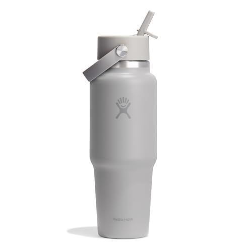 Hydro Flask - Travel Bottle 946 ml (32 oz) - Isolierte Edelstahl-Wasserflasche mit TempShield-Vakuumisolierung und auslaufsicherem Flex-Trinkhalm-Verschluss - Birch von Hydro Flask