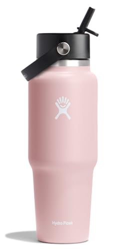 Hydro Flask - Weite Flex-Trinkhalm-Reiseflasche 946 ml (32 OZ) - Isolierte Edelstahl-Wasserflasche mit TempShield-Vakuumisolierung und auslaufsicherem Flex-Trinkhalm-Verschluss - BPA-frei - Trillium von Hydro Flask