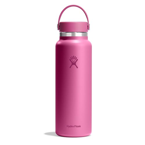 HYDRO FLASK - Wide Mouth Trinkflasche 1180ml (40 oz) - Isolierte Wasserflasche aus Edelstahl - Sportflasche mit auslaufsicherem Flex Cap-Deckel & Gurt - Thermoflasche Spülmaschinenfest - Reef von Hydro Flask
