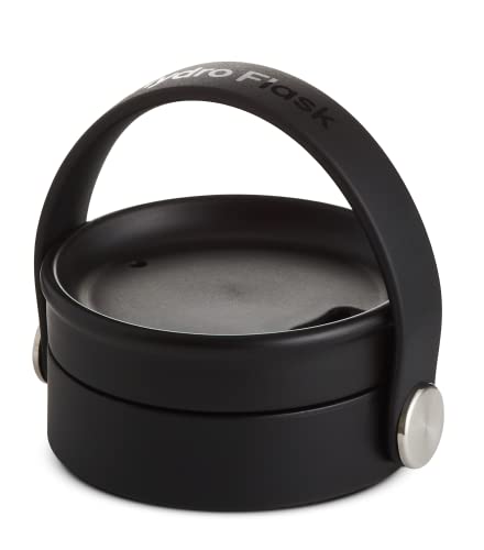 HYDRO FLASK - Auslaufsicheren Ersatzdeckel Flex Sip Lid für Trinkflasche mit Größer Öffnung - Verschluss mit Honeycomb Insulation & Flex Strap - Spülmaschinenfest - Black von Hydro Flask