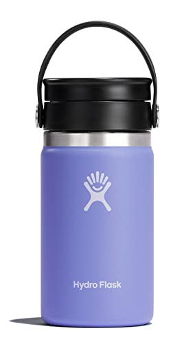 HYDRO FLASK - Reise-Thermos 354ml (12 oz) - Vakuumisolierter Edelstahl-Thermos - Auslaufsicher Flex-Trinkdeckel - Thermos für Kaffee - Größe Öffnung - Lupine von Hydro Flask