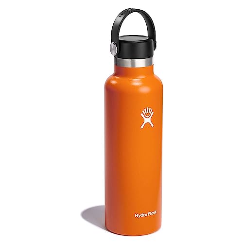 HYDRO FLASK - Trinkflasche 621ml (21oz) - Isolierte Wasserflasche aus Edelstahl - Sportflasche mit auslaufsicherem Flex Deckel & Gurt - Thermoflasche Spülmaschinenfest - Kleine Öffnung - Mesa von Hydro Flask