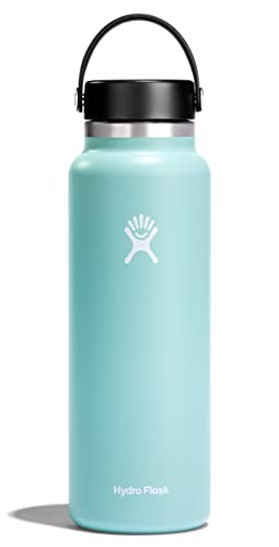 HYDRO FLASK - Trinkflasche 1180ml (40oz) - Isolierte Wasserflasche aus Edelstahl - Sportflasche mit auslaufsicherem Flex Cap-Deckel & Gurt - Thermoflasche Spülmaschinenfest - Größe Öffnung - Dew von Hydro Flask