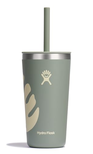 Hydro Flask Botanical Bliss Agave Rundum-Becher, Strohhalm-Deckel, 590 ml von Hydro Flask