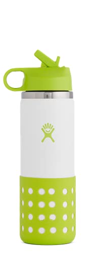 HYDRO FLASK - Trinkflasche für Kinder, 354ml (12oz) - Vakuumisolierte Wasserflasche aus Edelstahl - Thermoflasche mit praktischem Straw Lid-Trinkhalmdeckel - BPA-frei, Spülmaschinenfest - Jungle von Hydro Flask