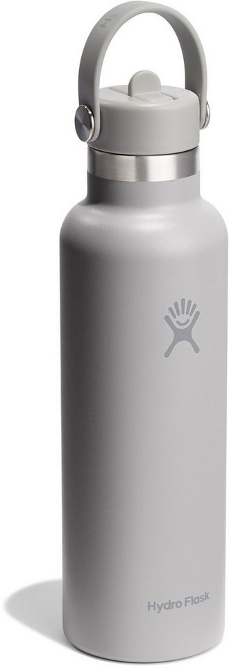 Hydro Flask Isolierflasche 21 Oz Std. Flex Straw Cap, TempShield® doppelwandige Vakuumisolierung von Hydro Flask