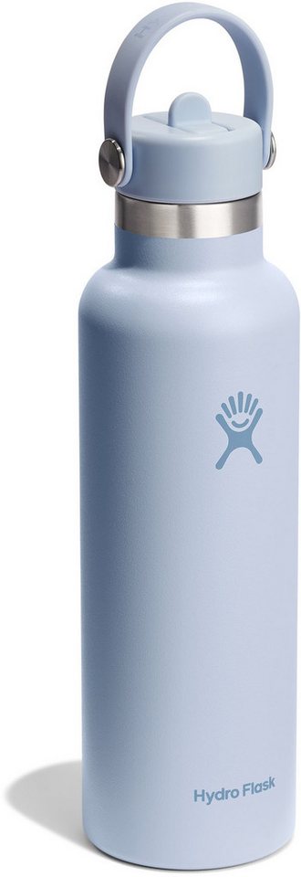 Hydro Flask Isolierflasche 21 Oz Std. Flex Straw Cap, TempShield® doppelwandige Vakuumisolierung von Hydro Flask