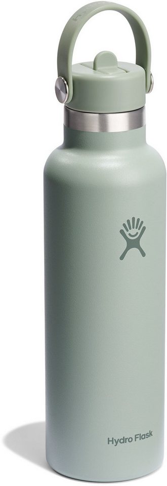 Hydro Flask Isolierflasche 21 Oz Std. Flex Straw Cap, TempShield® doppelwandige Vakuumisolierung von Hydro Flask