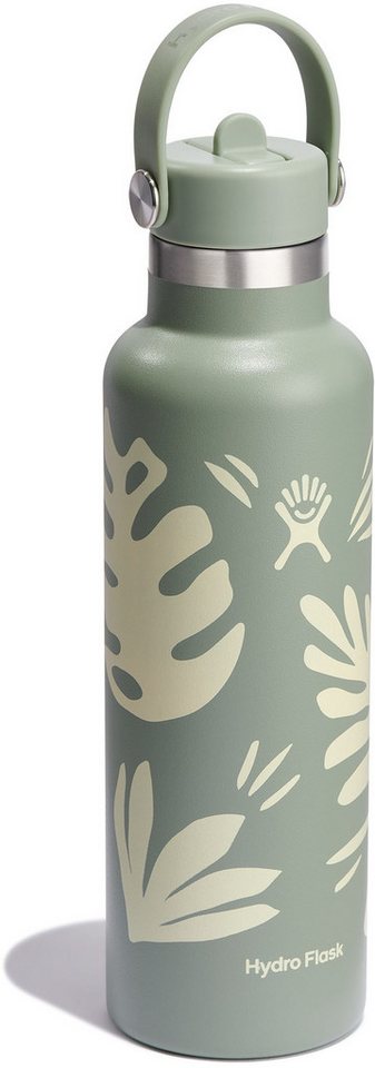 Hydro Flask Isolierflasche 21 Oz Std. Flex Straw Cap, TempShield® doppelwandige Vakuumisolierung von Hydro Flask