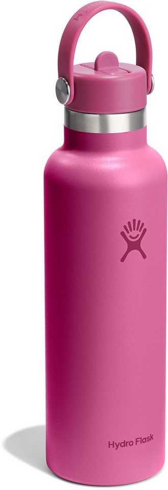 Hydro Flask Isolierflasche 21 Oz Std. Flex Straw Cap, TempShield® doppelwandige Vakuumisolierung von Hydro Flask