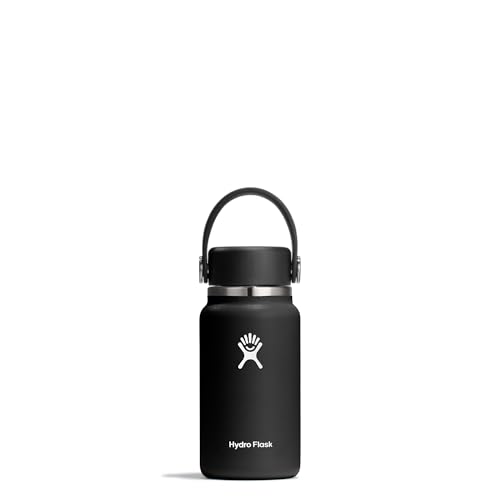 Hydro Flask – Micro Hydro 200 ml – Auslaufsichere, Isolierte Mini-Flasche – Hält Getränke bis zu 7 Stunden Kalt & Heiß – Kompakt & Robust - Black von Hydro Flask