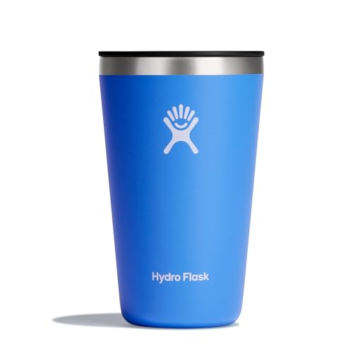 Hydro Flask - Tumbler - Thermobecher für Unterwegs 473 ml (16 oz) - Verschließbarem, Auslaufsicherem Eindrückdeckel - Doppelwandiger, Vakuumisolierter Reisebecher aus Edelstahl - Heiß & Kalt - Cascade von Hydro Flask