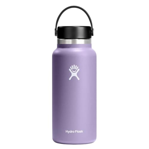 Hydro Flask - Wasserflasche 709 ml (24 oz) - Vakuumisolierte Edelstahl-Wasserflasche mit Flex-Verschluss - Weite Öffnung - Moonshadow von Hydro Flask