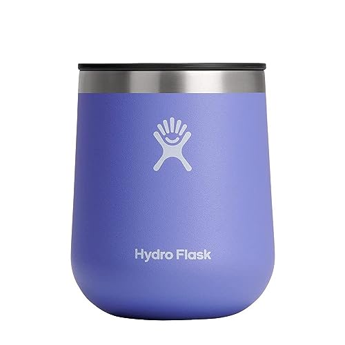 Hydro Flask Weinbecher aus Keramik, wiederverwendbar, mit Deckel, Lupine, vakuumisoliert, spülmaschinenfest, BPA-frei, ungiftig von Hydro Flask