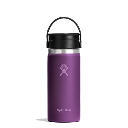 Hydro Flask – Wide Flex Sip Lid Coffee 473 ml (16 oz) – Auslaufsicher, Isoliert, Becherhalterkompatibel – Hält Getränke 24 Std Kalt & 12 Std Heiß - Beachplum von Hydro Flask