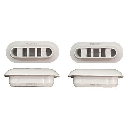 Set 4 Stück PAR002 rechteckige Gummipuffer für WC-Sitz Wc by HYDRO HOME von HYDRO HOME