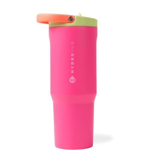 HydroJug Sport – Edelstahlbecher mit Strohhalm, vakuumisoliert, auslaufsichere Wasserflasche, 900 ml, ergonomisches Design, wiederverwendbar, spülmaschinenfest, Gummiboden, langlebig für Fitnessstudio HydroJug Sport – Edelstahlbecher mit Strohhalm, vakuumisoliert, auslaufsichere Wasserflasche, 900 ml, ergonomisches Design, wiederverwendbar, spülmaschinenfest, Gummiboden, langlebig für Fitnessstudio von HydroJug