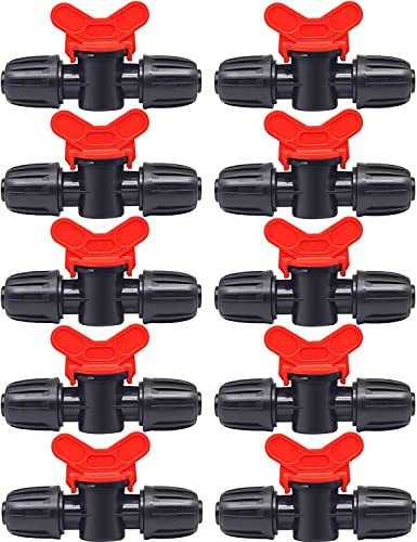 Hydrogarden 10 Stück Tropfbewässerung Widerhaken-Kugelhahn 16Mm 1/2 Zoll Tropfbewässerungsschlauch Absperrventil Tropfbewässerungsteile Hydrogarden 10 Stück Tropfbewässerung Widerhaken-Kugelhahn 16Mm 1/2 Zoll Tropfbewässerungsschlauch Absperrventil Tropfbewässerungsteile von Hydrogarden