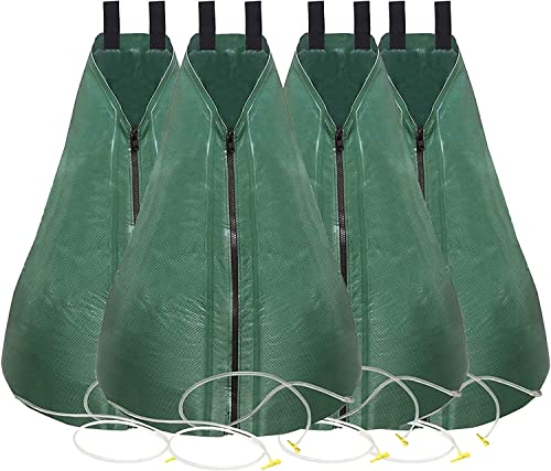 Hydrogarden 4 Baumbeutel Bewässerungsbeutel für Bäume zur langzeit Bewässerungssystem | Robuster 75 Liter Wassersack/Bewässerungssack, aus UV beständigem PVC, Planzunterstützung für heiße von Hydrogarden