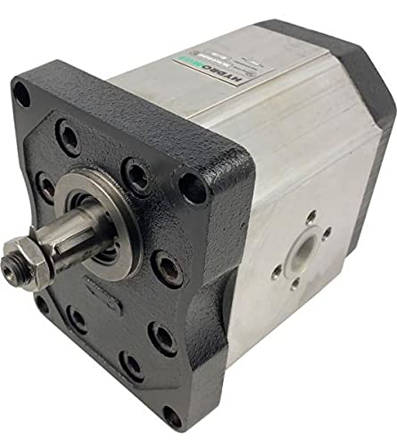 HYDROMOT Hydraulikpumpe, Zahnradpumpe, Baugruppe 3 BG3, Euro-Flansch, kon. Welle 1:8, Flanschanschluss, Schluckvolumen 19,5 bis 63 cm³/U, rechtsdrehend Größe 56 ccm von Hydromot