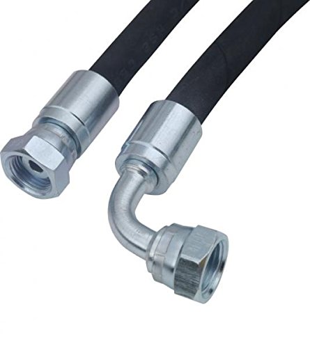 Hydraulikschlauch 2SC, BSP, DN08 3/8", IG/IG 90°, nach Ihren Anforderungen angepasst Größe 2500 von Hydromot