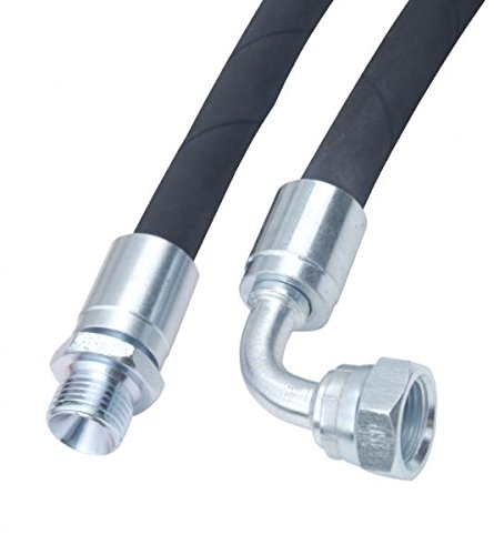 Hydraulikschlauch 2SC, BSP, DN10 3/8", AG/IG 90°, nach Ihren Anforderungen angepasst Größe 2000mm von Hydromot