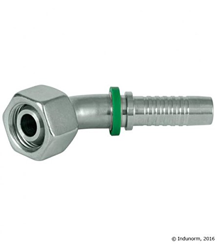 Hydraulikschlaucharmatur für 1SN, 1SC, 2SN, 2SC Typ, DKR45° - DN6 - G 1/4" von Hydromot
