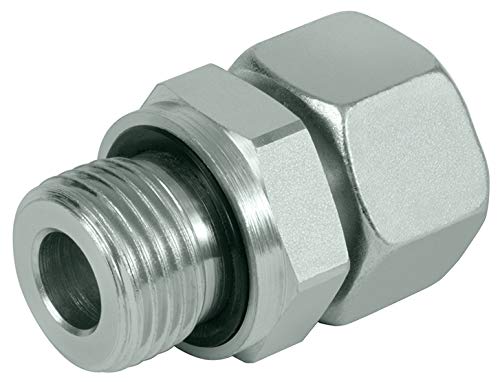 Hydraulikschlauchverschraubung für 1SC, 1SN, 2SC, 2SN - Gerader Einschraubstutzen zöllig mit Dichtkegel 10L-G1/4" von Hydromot