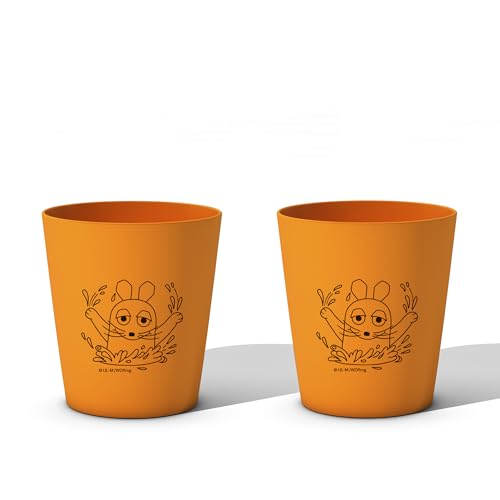 HYDROPHIL Zahnputz Becher, Kids orange, Maus (1, Orange) von Hydrophil