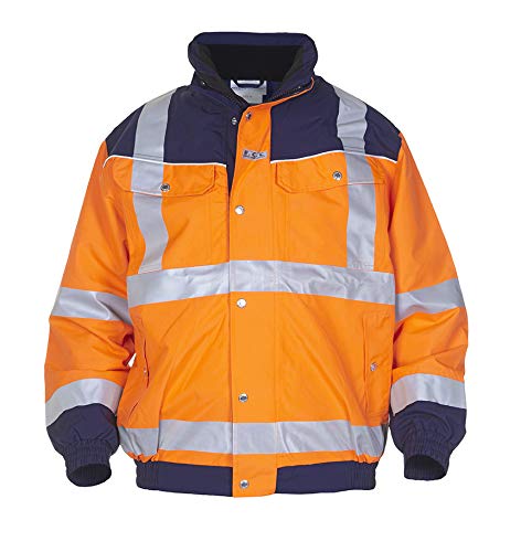 Hydrowear 04021599P, Furth, Pilot Jack einfach kein Schweiß EN 20471, Bicolor Orange/Marine, Größe 3XL von Hydrowear