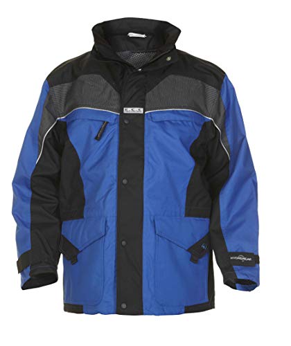 Hydrowear 04026013P Kolding Abnehmbarer Parka aus Toptex Schwarz/Royalblau Größe XL von Hydrowear