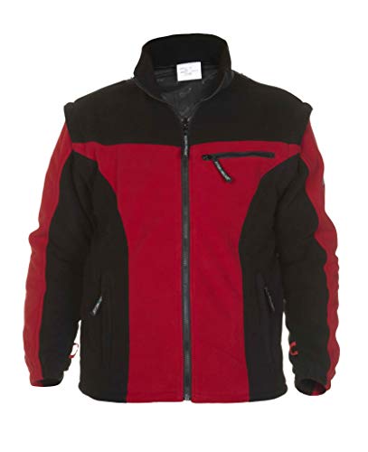Hydrowear 04026014F Keulen Fleece-Jacke Schwarz/Rot Größe M von Hydrowear