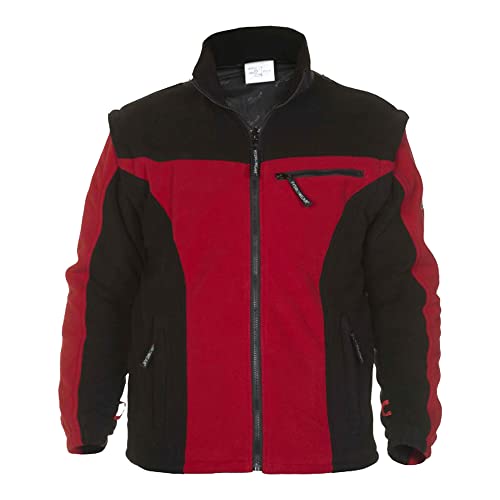 Hydrowear 04026014F Keulen Fleece-Jacke Schwarz/Rot Größe XS von Hydrowear