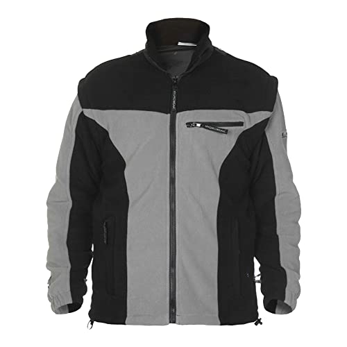 Hydrowear 04026015F Kingston Fleece-Jacke Schwarz/Grau Größe L von Hydrowear