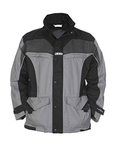 Hydrowear 04026015P Kingston Abnehmbarer Parka aus Toptex Schwarz/Grau Größe 4XL von Hydrowear