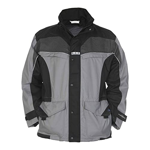 Hydrowear 04026015P Kingston Abnehmbarer Parka aus Toptex Schwarz/Grau Größe M von Hydrowear