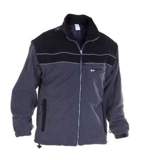 Hydrowear 04026024F Kiel Klassische Fleece-Jacke Schwarz/Grau Größe XXL von Hydrowear