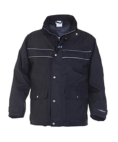 Hydrowear 04026025P Kiel Klassischer abnehmbarer Parka aus Toptex Schwarz Größe S von Hydrowear