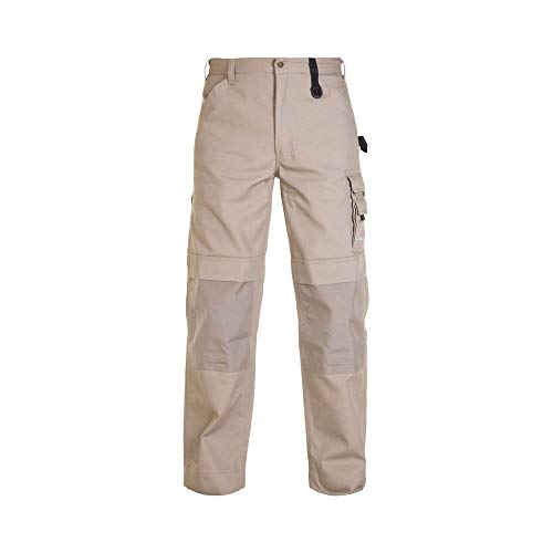 Hydrowear 042850K Rhodos Leinwandhose mit Knietaschen Khaki Größe 47 von Hydrowear