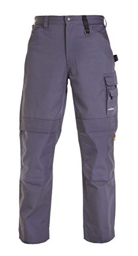 Hydrowear 042851K Rhodos Leinwandhose mit Knietaschen Grau Größe 47 von Hydrowear