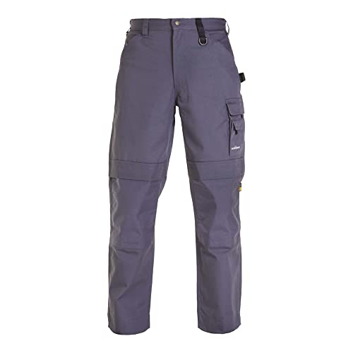 Hydrowear 042851K Rhodos Leinwandhose mit Knietaschen Grau Größe 55 von Hydrowear