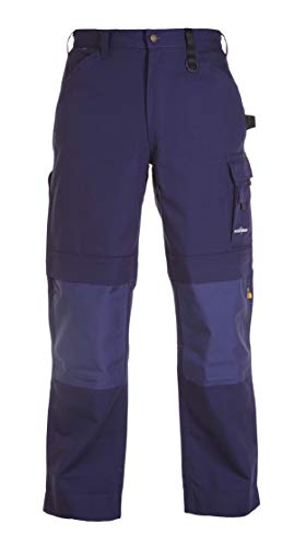 Hydrowear 042852K Rhodos Leinwandhose mit Knietaschen Marine Größe 55 von Hydrowear