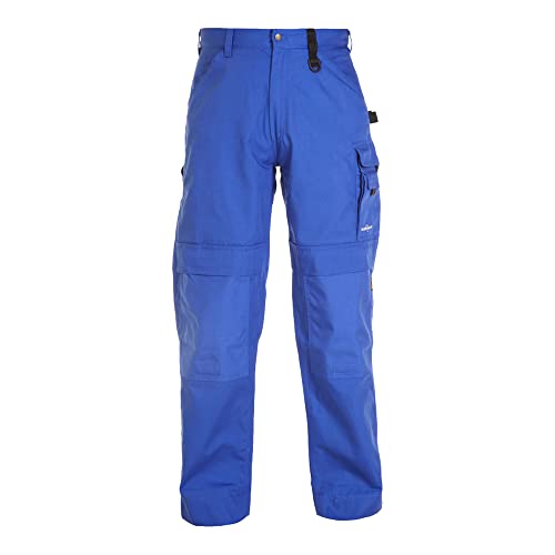 Hydrowear 042853K Rhodos Leinwandhose mit Knietaschen Königsblau Größe 46 von Hydrowear